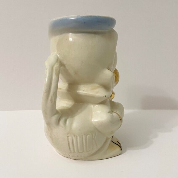 Vtg Donald Duck Creamer Pitcher Walt Disney USA Mid Century Kitchen Flaws - Picture 5 of 16